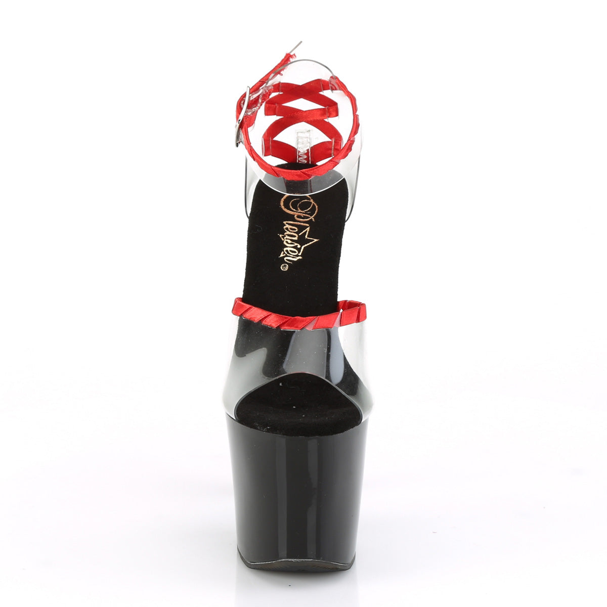 Pleaser Sandali da donna LOVESICK-712 CLR-RED / BLK-RED