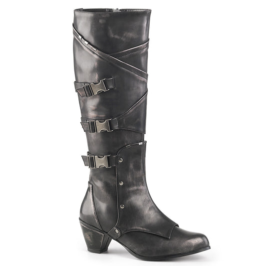 Funtasma Stivali da donna MAIDEN-8820 Pennello in peltro PU