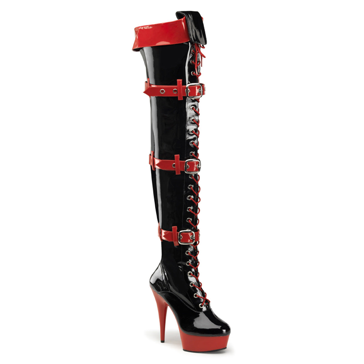 Funtasma Stivali da donna MEDIC-3028 BLK-RED PAT / RED