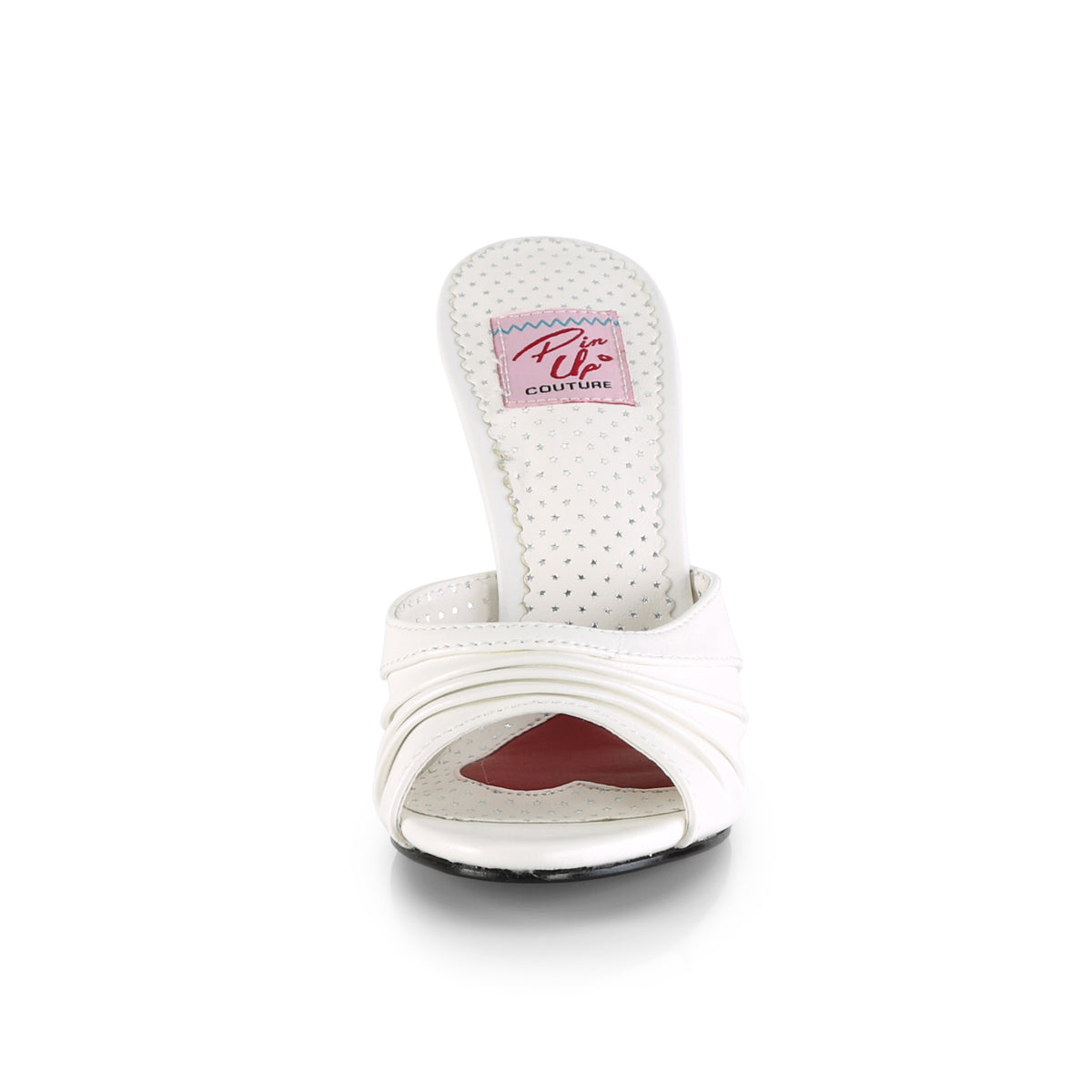 Pin Up Couture Pompe da donna MONROE-01 Wht in ecopelle