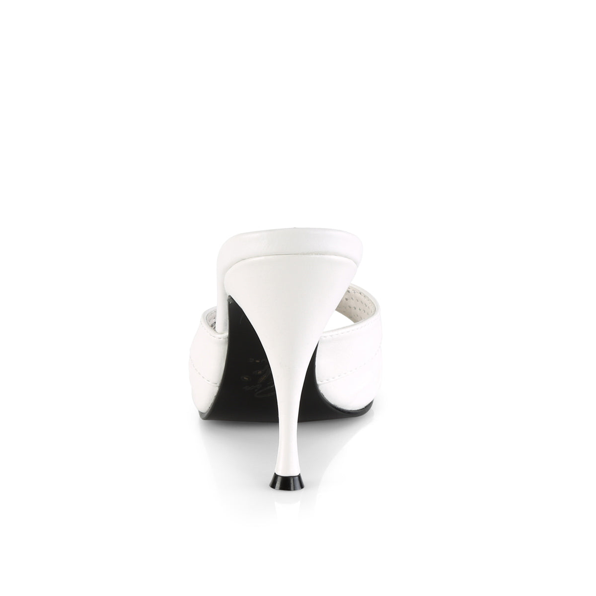 Pin Up Couture Pompe da donna MONROE-01 Wht in ecopelle