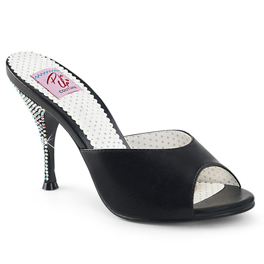 Pin Up Couture Pompe da donna MONROE-05 Blk in ecopelle