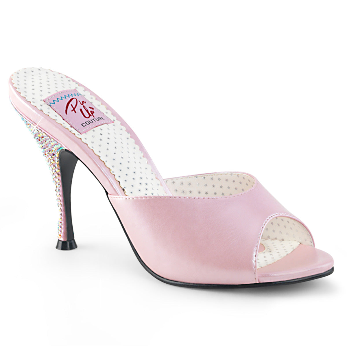 Pin Up Couture Pompe da donna MONROE-05 Pelle fotopelle rosa