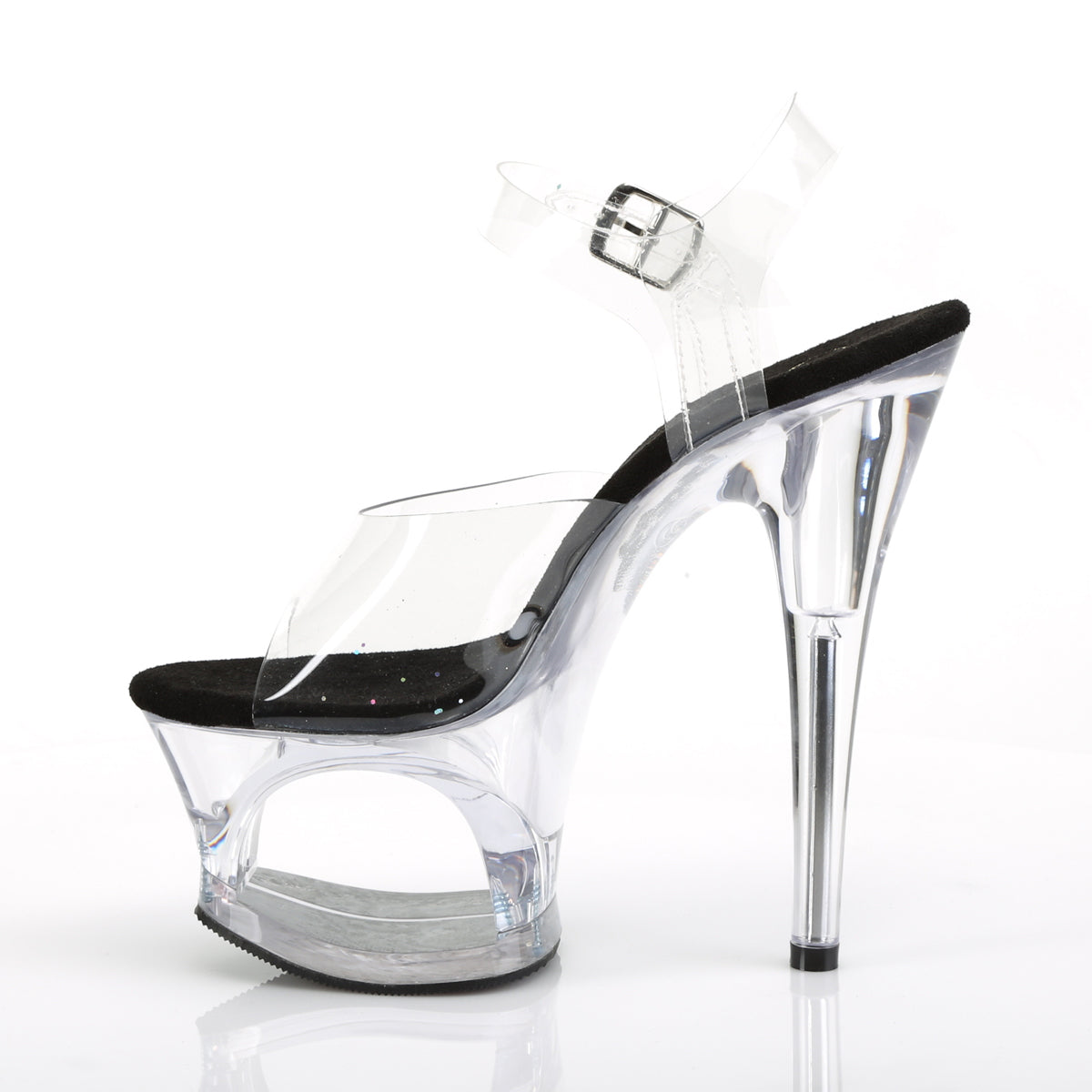 Pleaser Sandali da donna MOON-708 CLR-BLK / CLR
