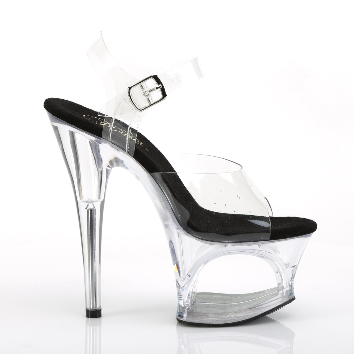 Pleaser Sandali da donna MOON-708 CLR-BLK / CLR