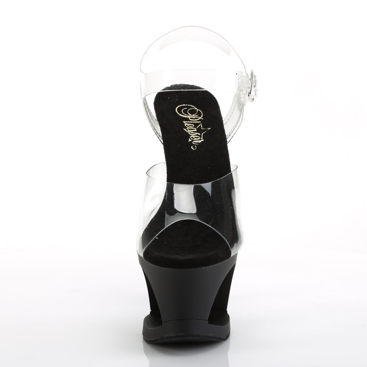 Pleaser Sandali da donna MOON-708 CLR / BLK opaco