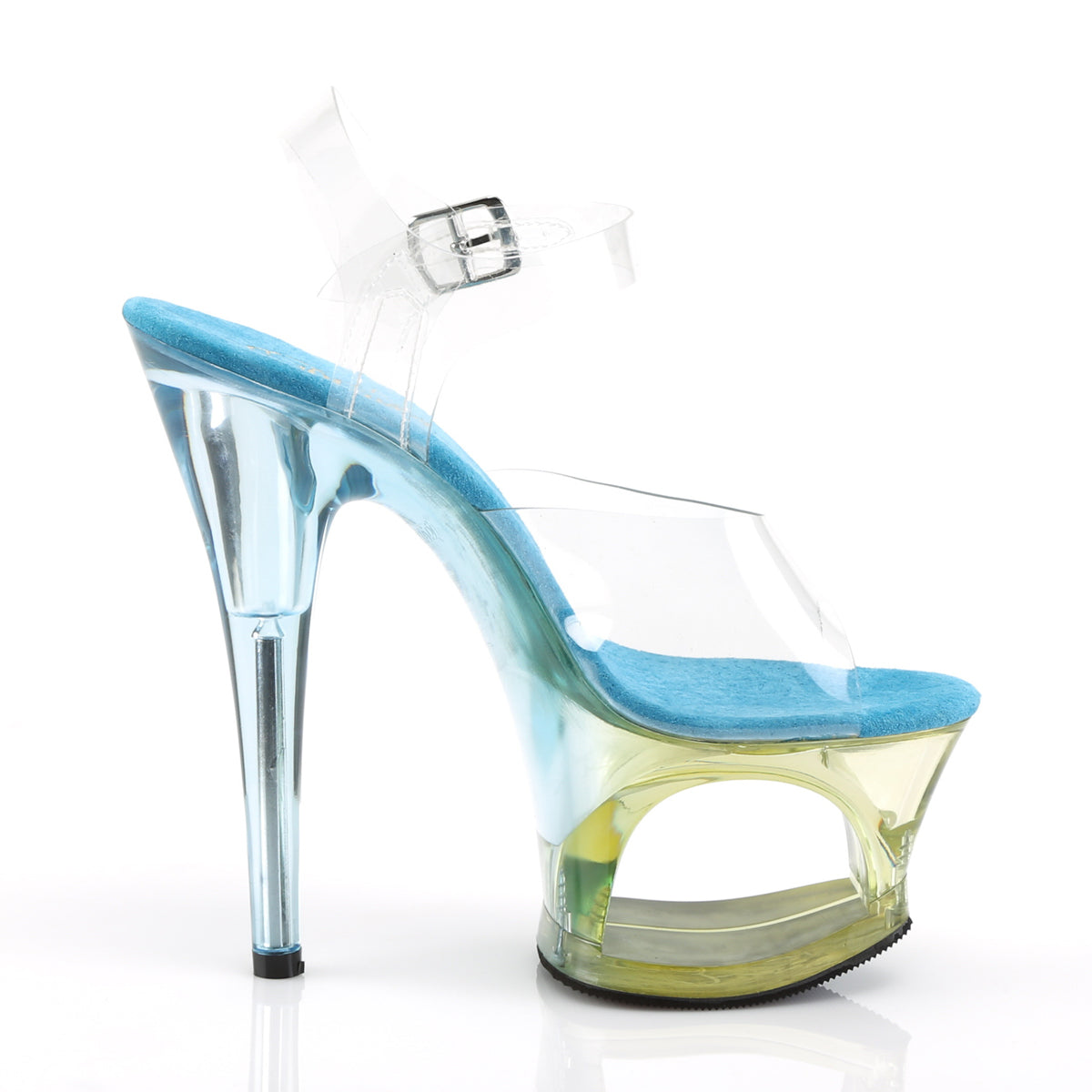 Pleaser Sandali da donna MOON-708mct clr / lt. Blu colorato