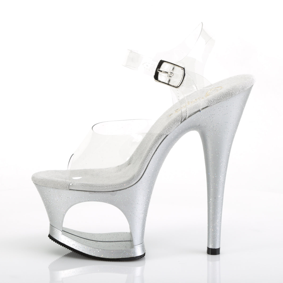 Pleaser Sandali da donna MOON-708 mg CLR / SLV