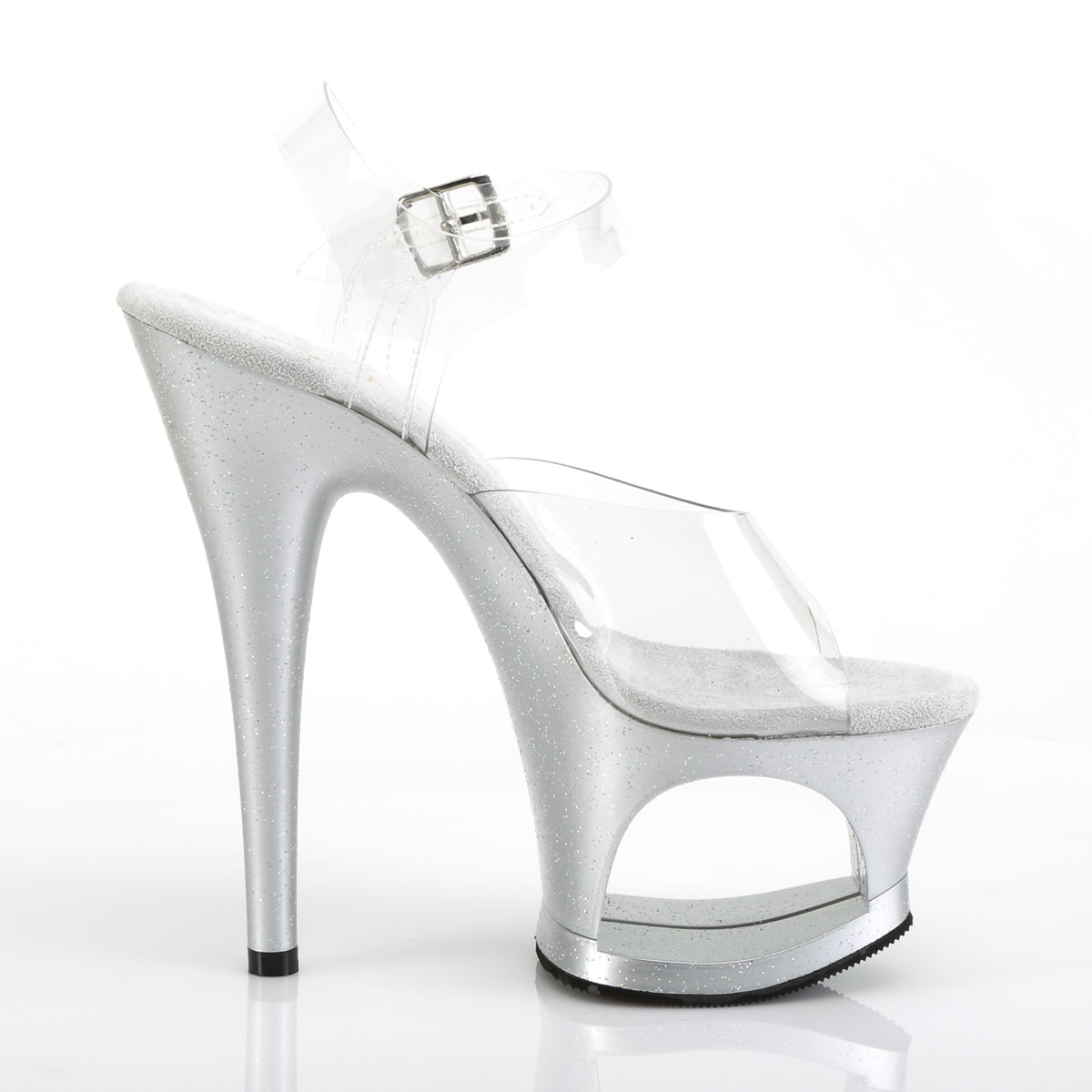 Pleaser Sandali da donna MOON-708 mg CLR / SLV