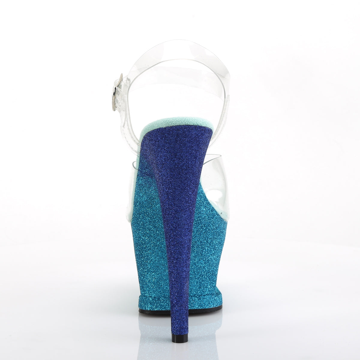 Pleaser Sandali da donna MOON-708ombre CLR / Aqua-Blue Ombre