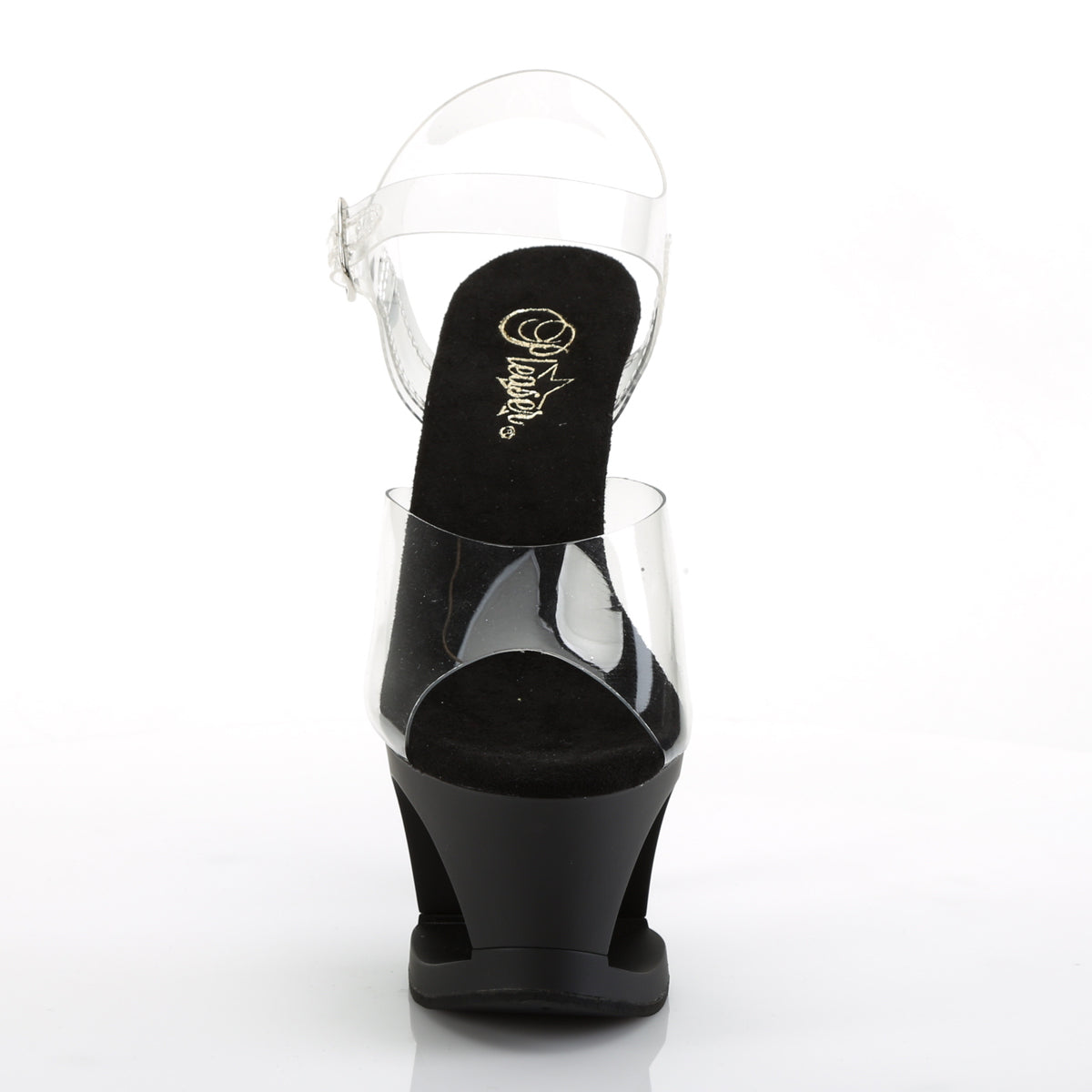 Pleaser Sandali da donna MOON-708sk CLR / Blk Matte-Pypter