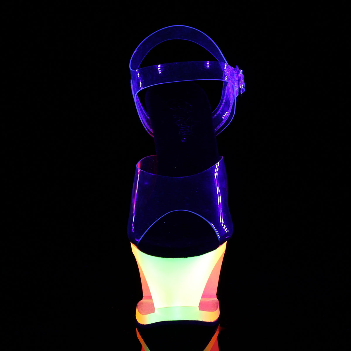 Pleaser Sandali da donna MOON-708UV CLR / NEON MULTI