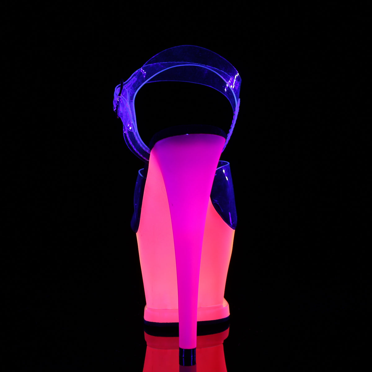 Pleaser Sandali da donna MOON-708UV CLR / NEON MULTI