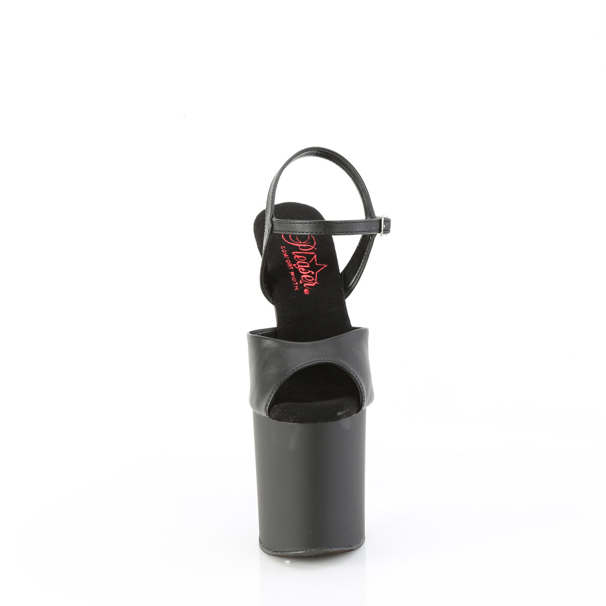 Pleaser NAUGHTY-809 blk in pelle finta/blk opaca