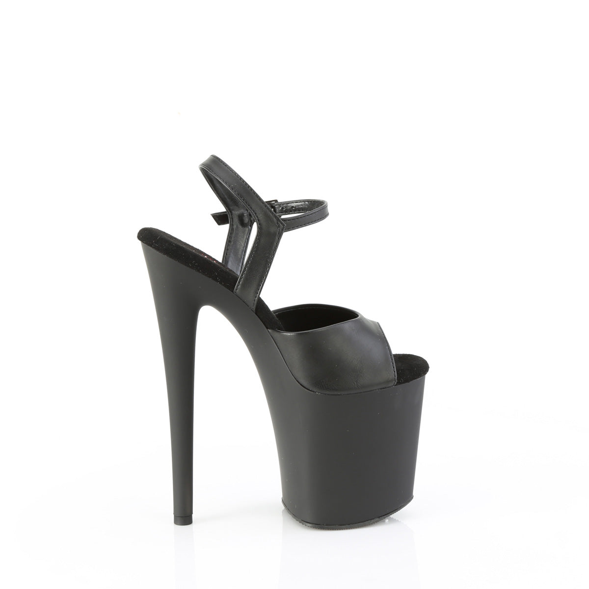 Pleaser NAUGHTY-809 blk in pelle finta/blk opaca