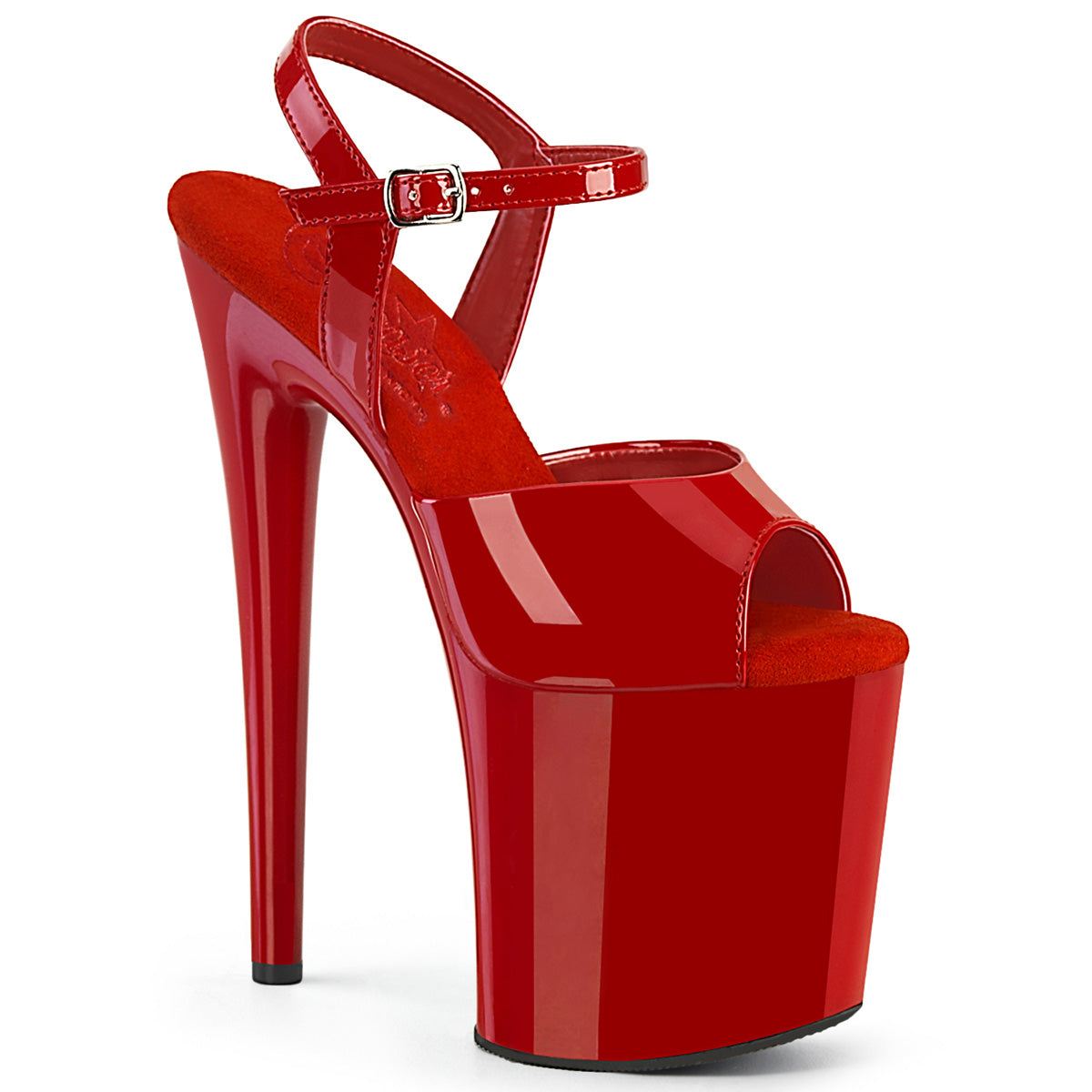 Pleaser Sandali NAUGHTY-809 Pat / rosso rosso / rosso