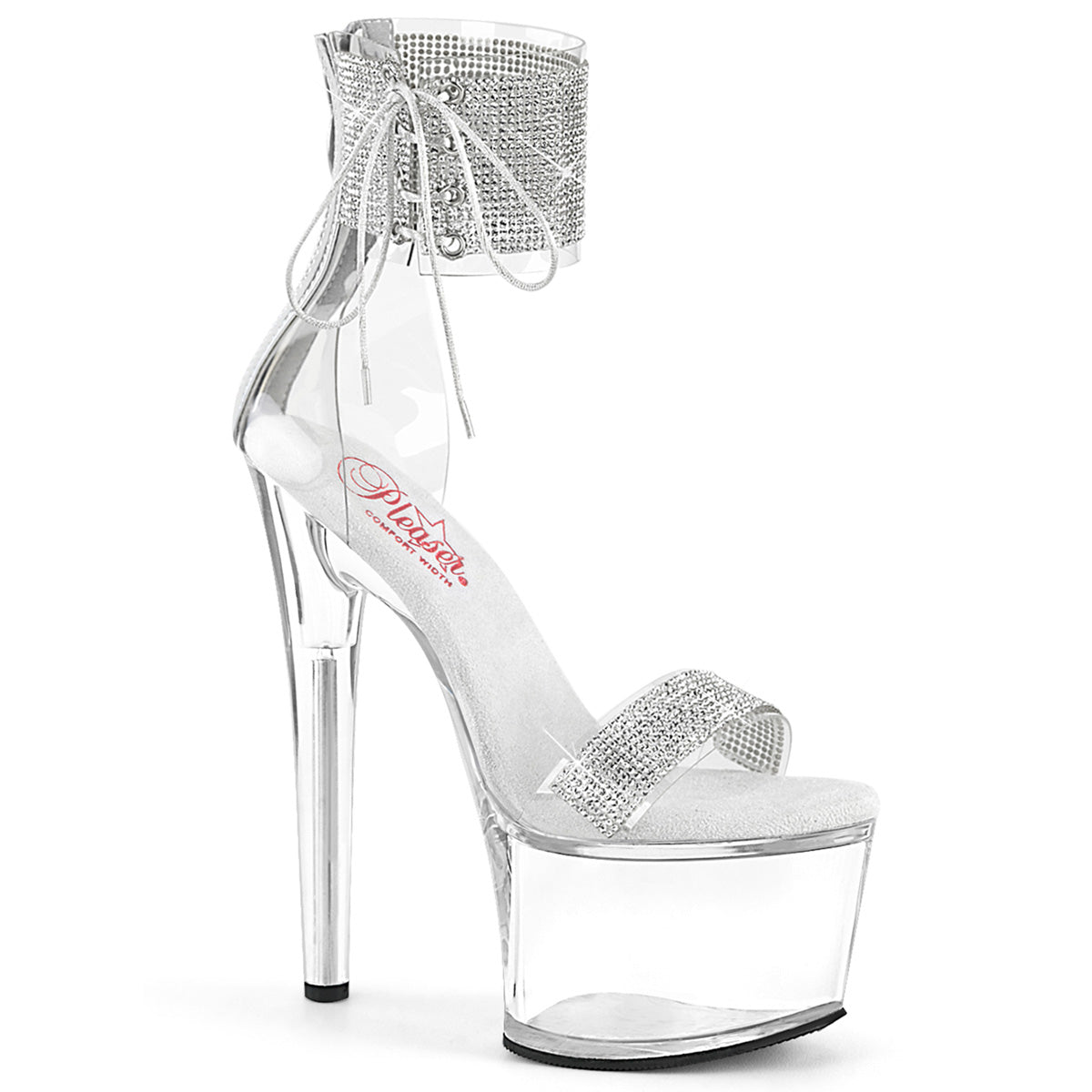 Pleaser PASSION-727RS CLR-SLV/CLR