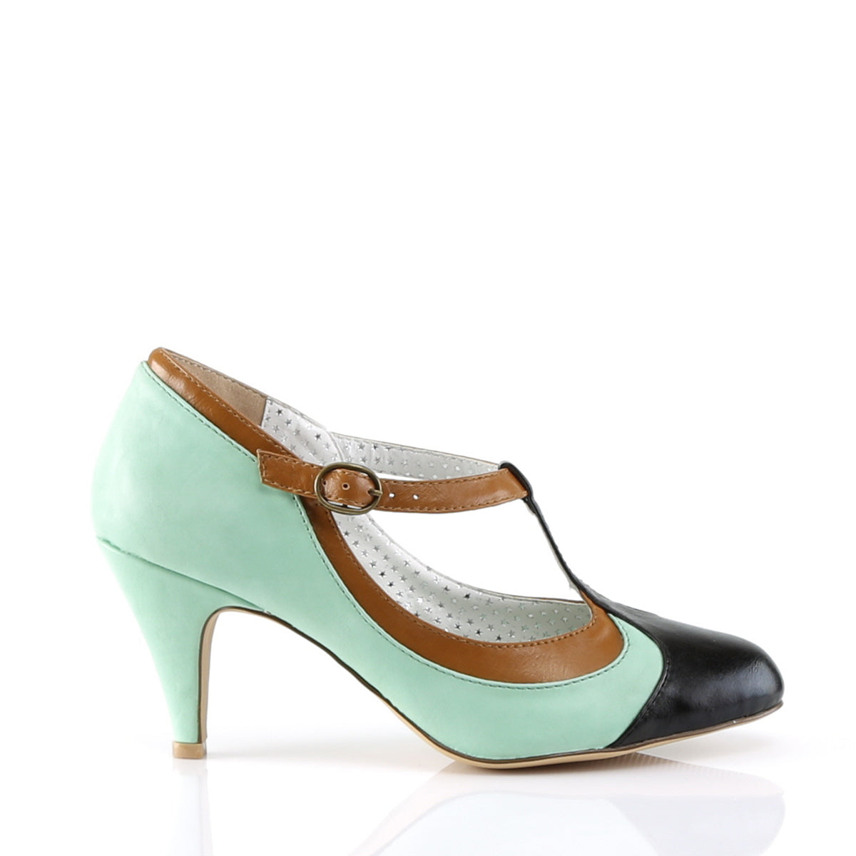 Pin Up Couture Pompe da donna PEACH-03 MINT MULTI PELLE PELLE