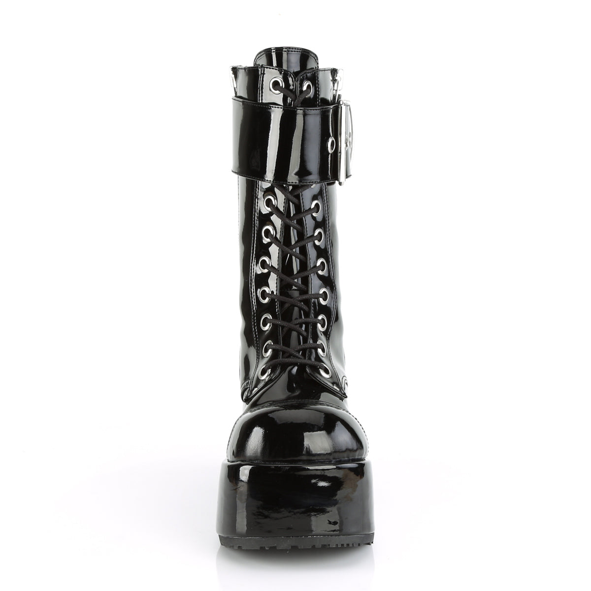 DemoniaCult Stivali da uomo PETROL-150 blk pat
