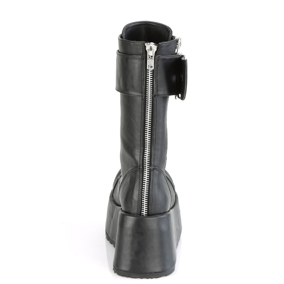 DemoniaCult Stivali da uomo PETROL-150 pelle vegana BLK