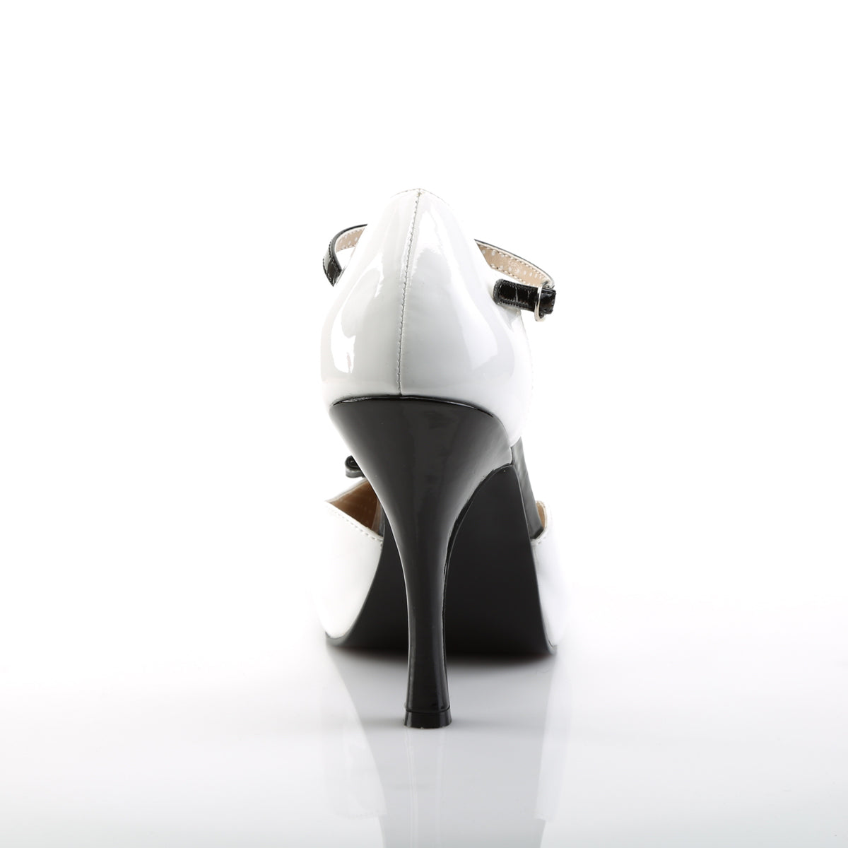 Pleaser Pink Label Pompe da donna PINUP-02 BLK-WHT Pat