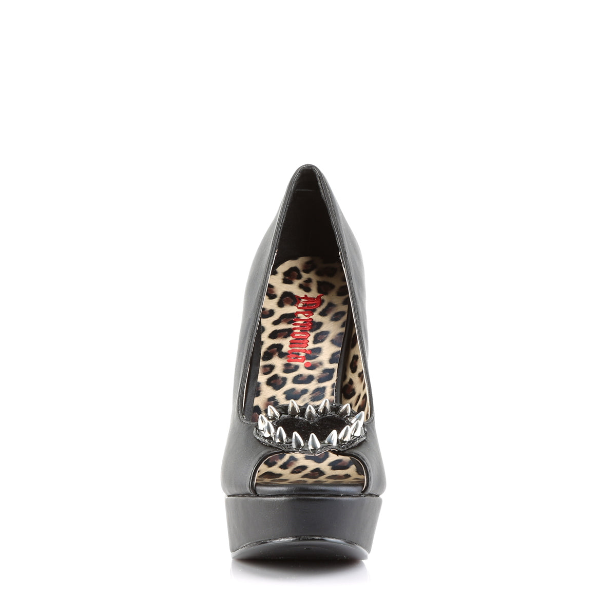 DemoniaCult Pompe da donna PIXIE-17 pelle vegan BLK -Spony Furx