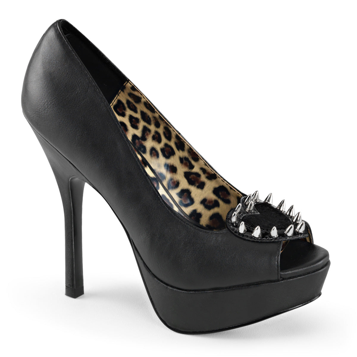 DemoniaCult Pompe da donna PIXIE-17 pelle vegan BLK -Spony Furx