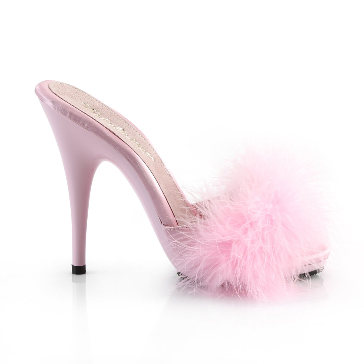 Fabulicious Sandali da donna POISE-501f B. Pelliccia rosa Satin-Marabou / B. Rosa