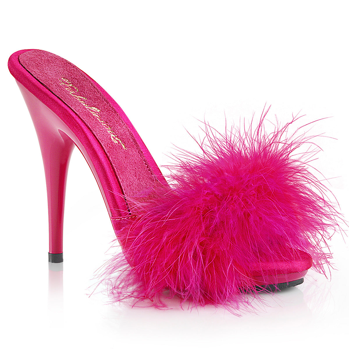 Fabulicious Sandali da donna POISE-501F H. Pelliccia rosa satinata-marabou / h. Rosa
