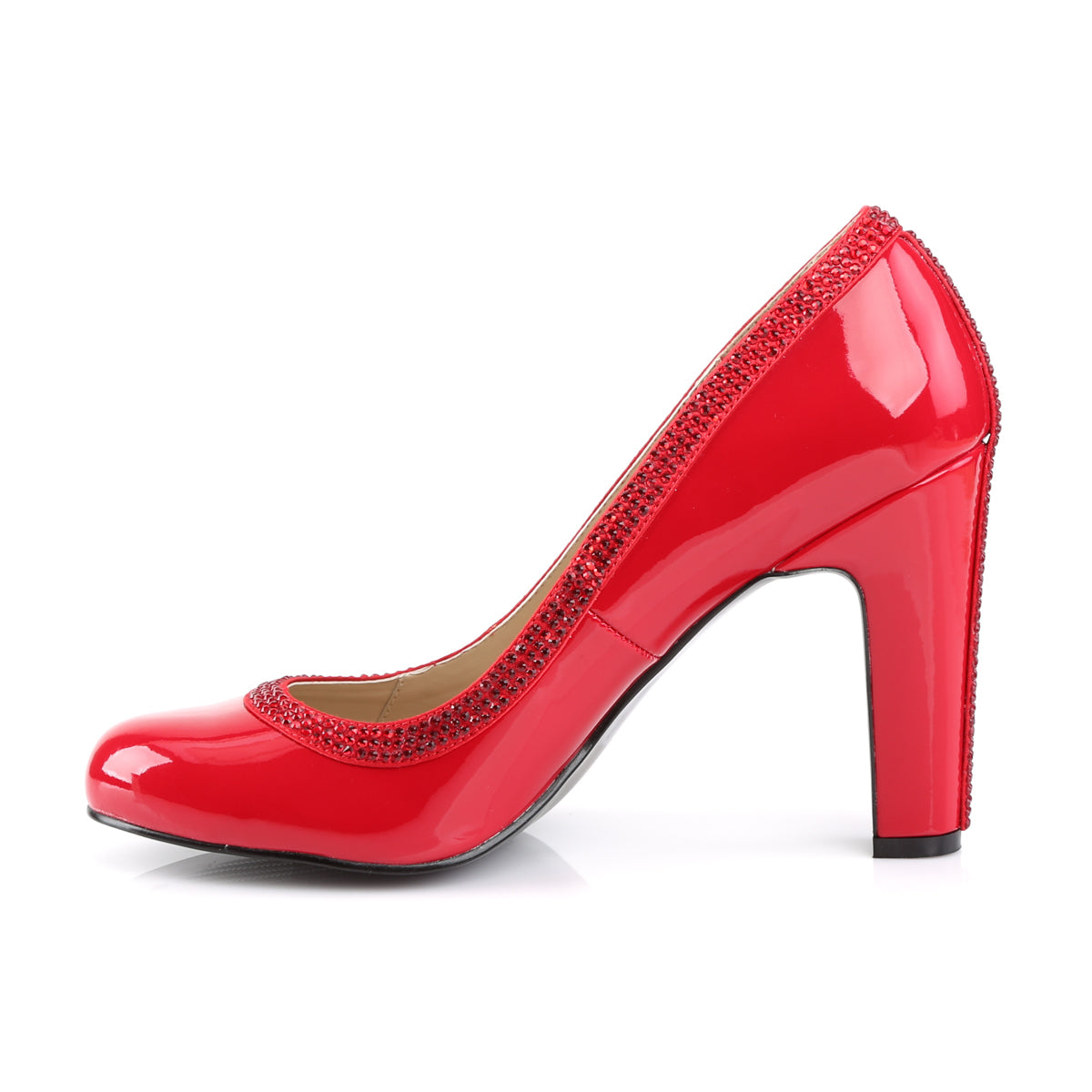 Pleaser Pink Label Pompe da donna QUEEN-04 Pat rossa