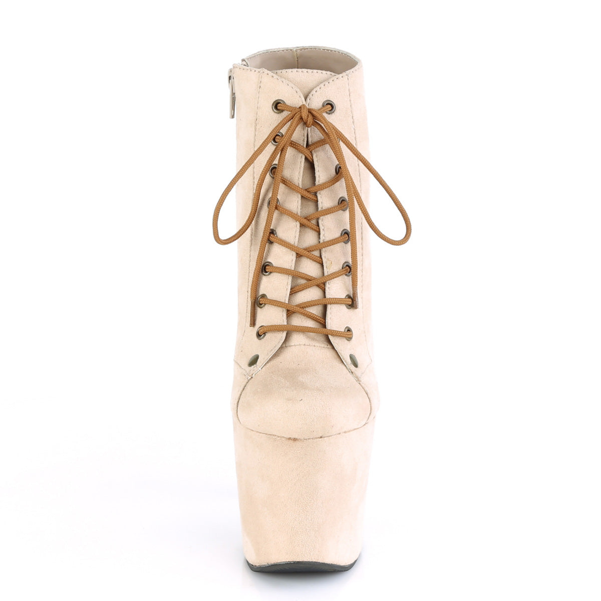 Pleaser Stivaletti da donna RADIANT-1005 Beige Faux Suede / Beige Faux Suede Suede
