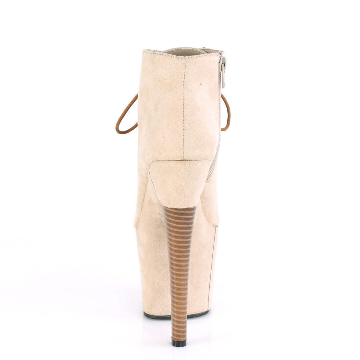 Pleaser Stivaletti da donna RADIANT-1005 Beige Faux Suede / Beige Faux Suede Suede