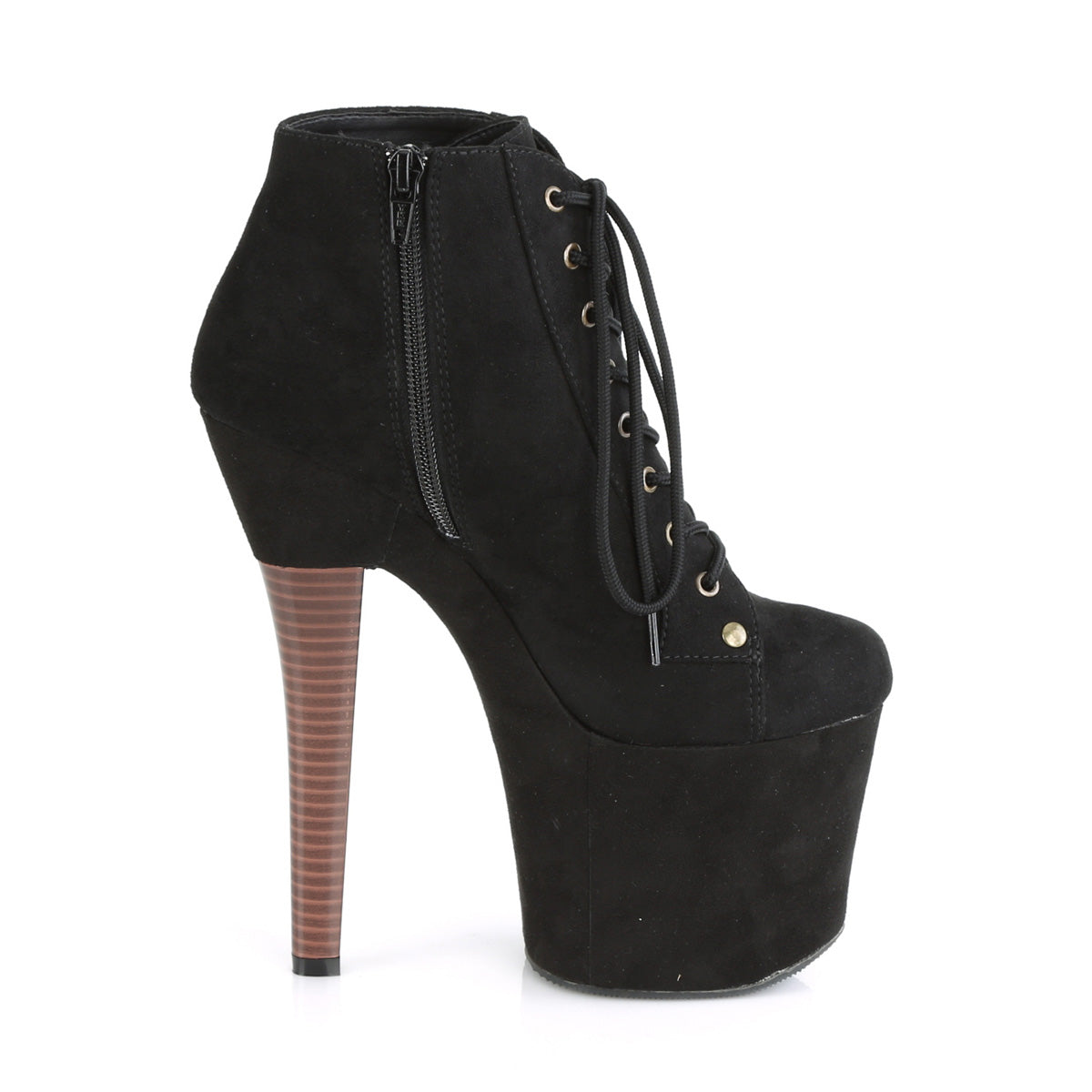 Pleaser Stivaletti da donna RADIANT-1005 BLK FAUX Suede / Blk Faux Suede Suede