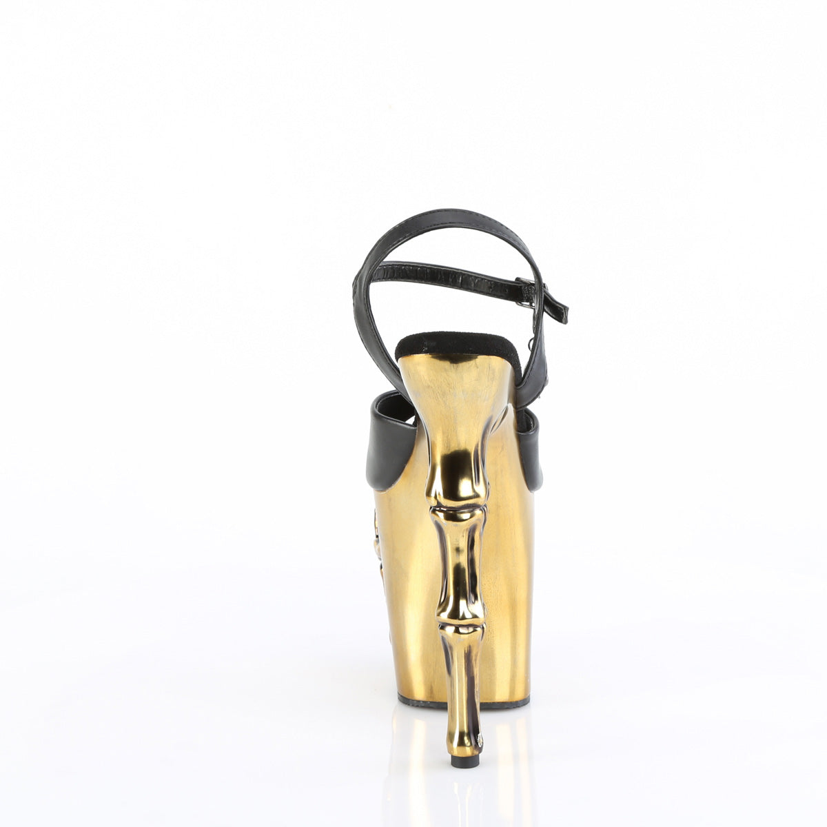 Pleaser Sandali RAPTURE-809-LT BLK Fuce in vetro/ottone in ottone satinato