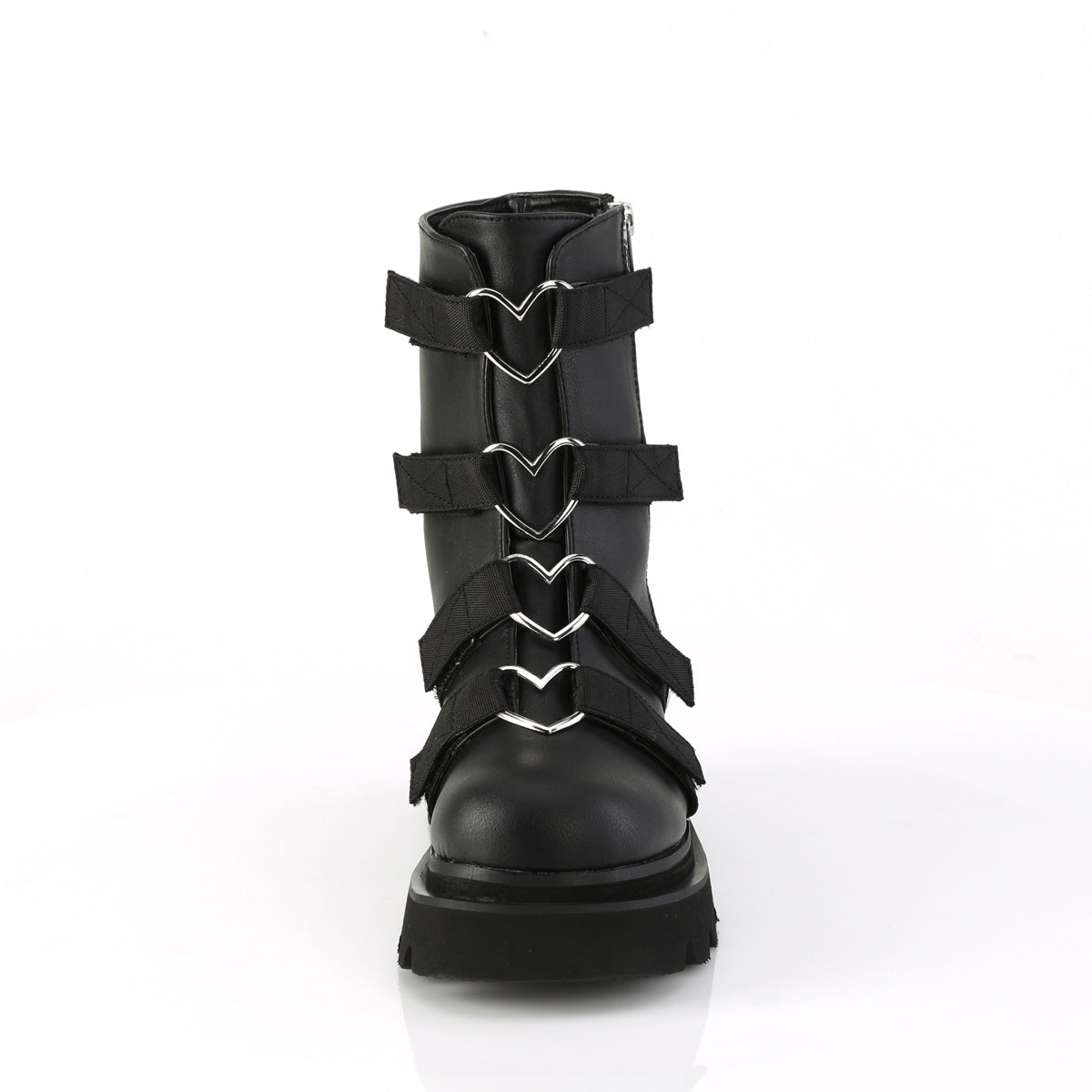 DemoniaCult Ankle Boots RENEGADE-50 Blk Vegan Leather-Nylon