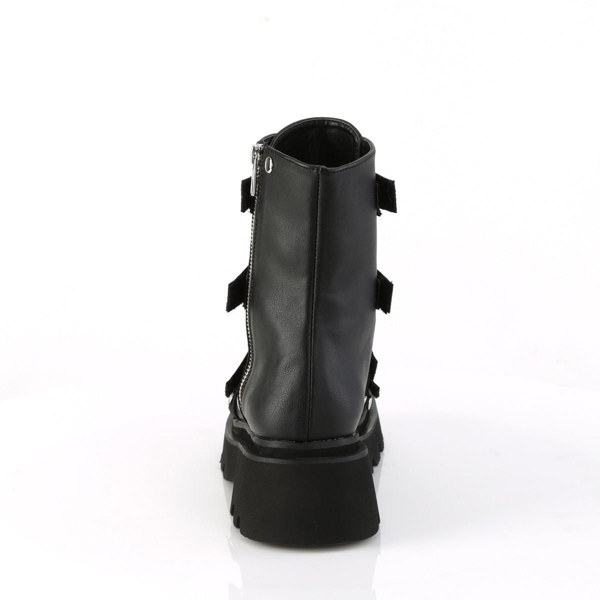 DemoniaCult Ankle Boots RENEGADE-50 Blk Vegan Leather-Nylon