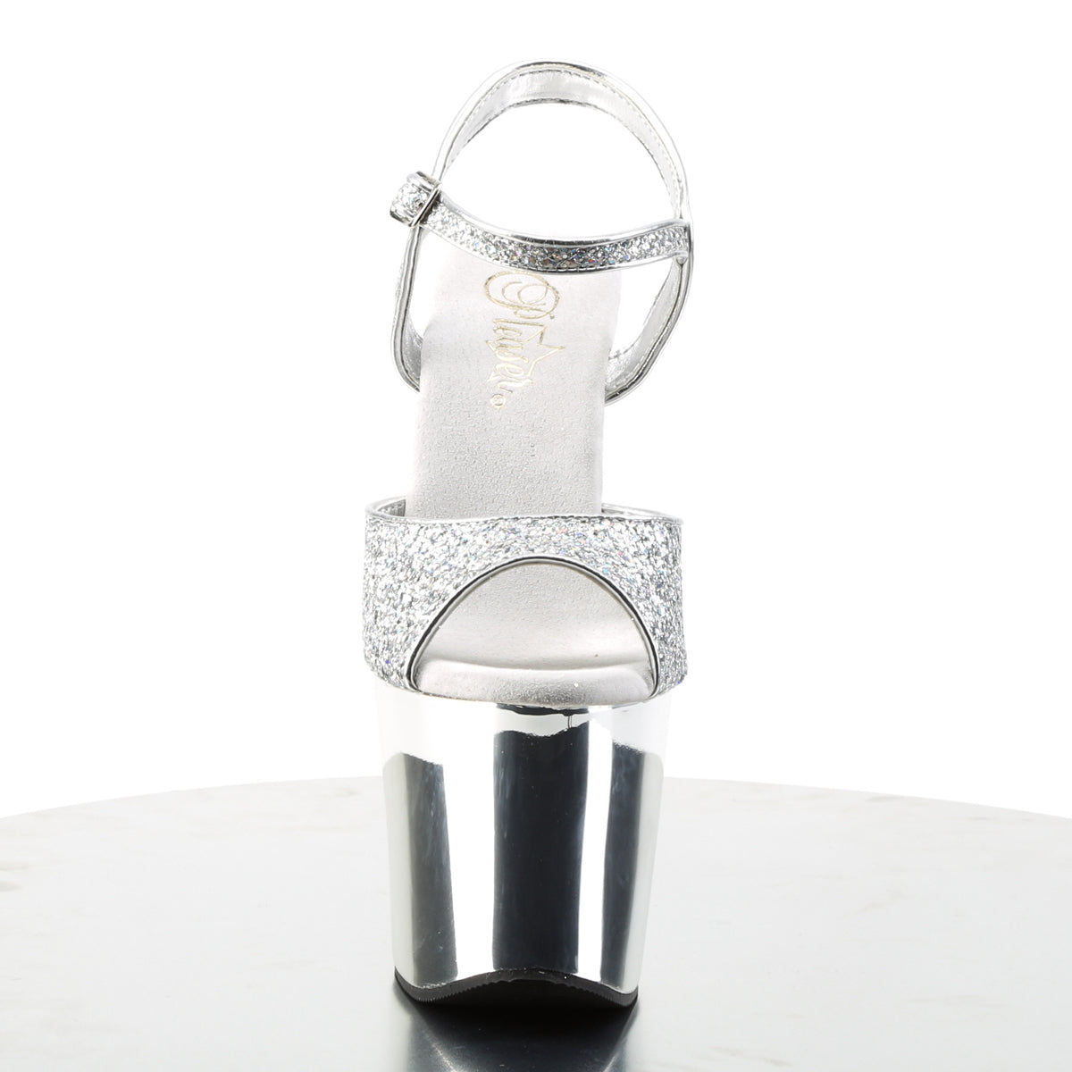Pleaser Sandali da donna REVOLVER-709G SLV Multi GLTR / SLV Chrome