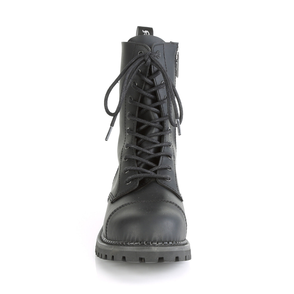 DemoniaCult Stivali da uomo RIOT-10 pelle vegana BLK