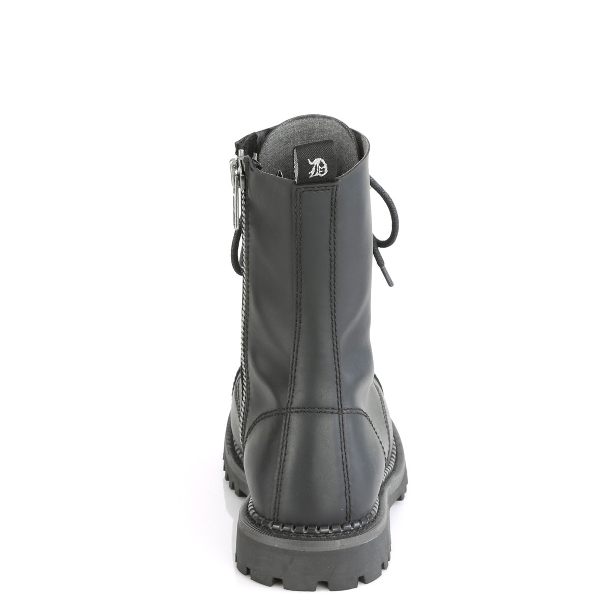 DemoniaCult Stivali da uomo RIOT-10 pelle vegana BLK