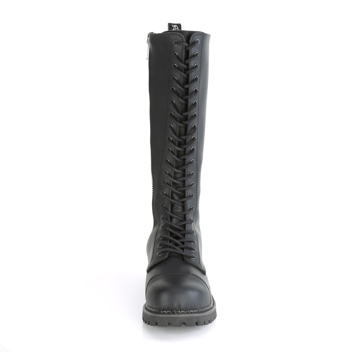 DemoniaCult Stivali da uomo RIOT-20 pelle vegana BLK
