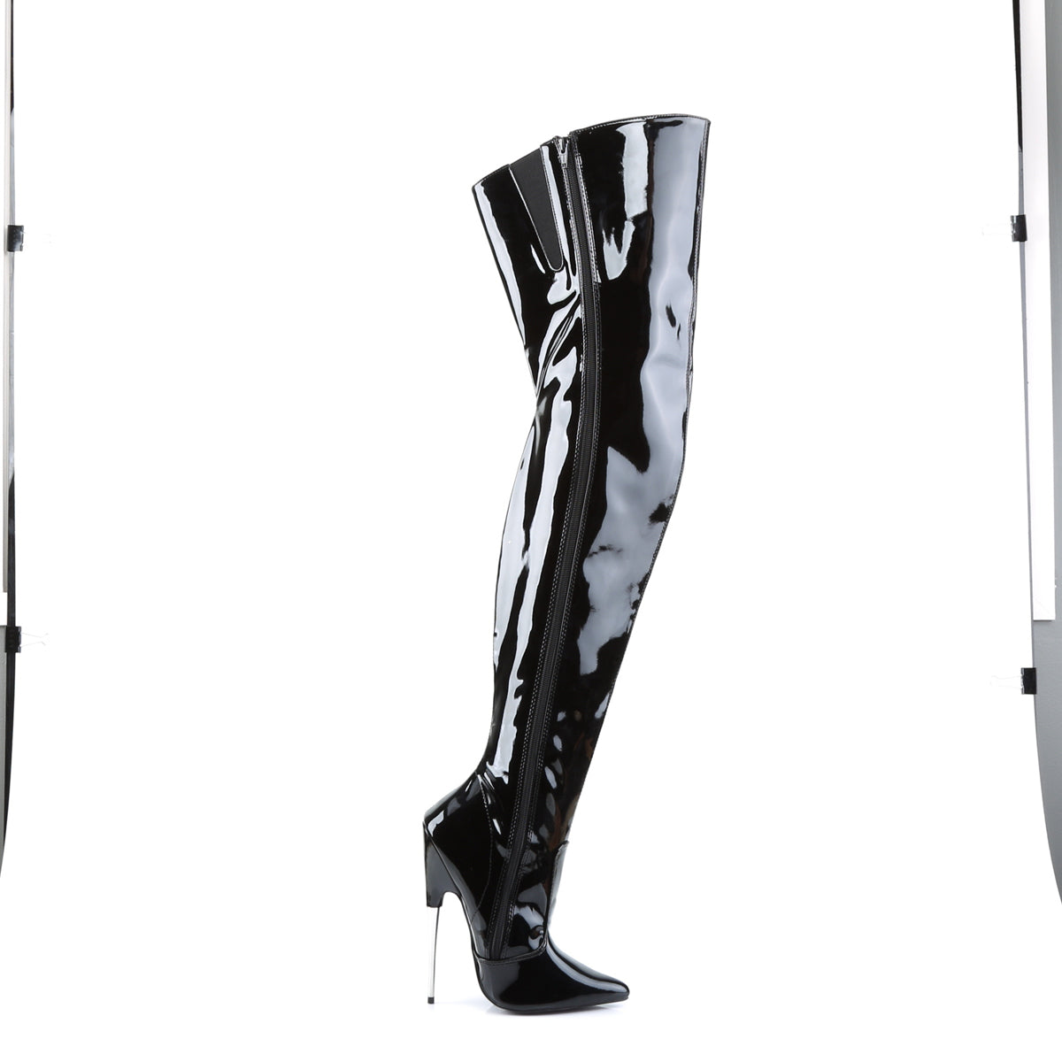Devious Stivali da donna SCREAM-3010 Blk Pat.