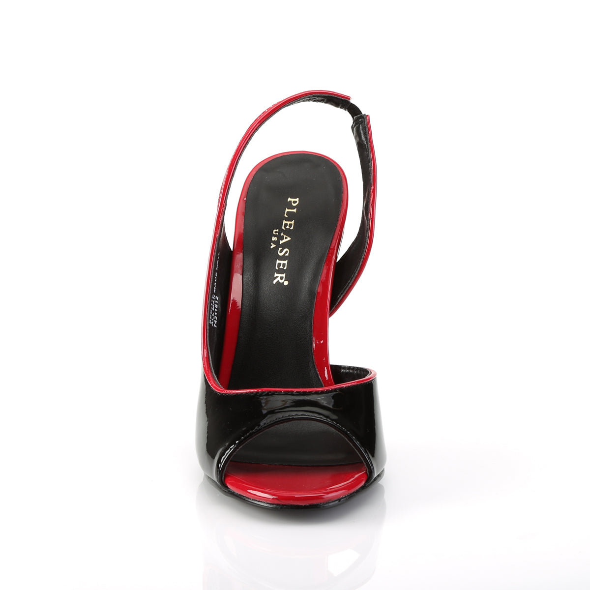 Pleaser Pompe da donna SEDUCE-117 BLK-RED PAT