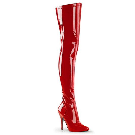 Pleaser Stivali da donna SEDUCE-3000 RED STR PAT
