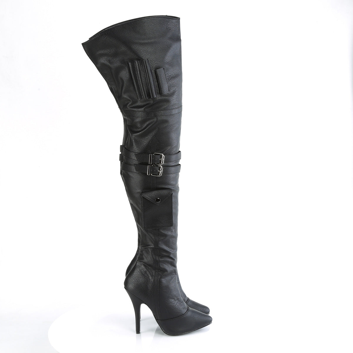 Pleaser Stivali SEDUCE-3019 pelle finta blk