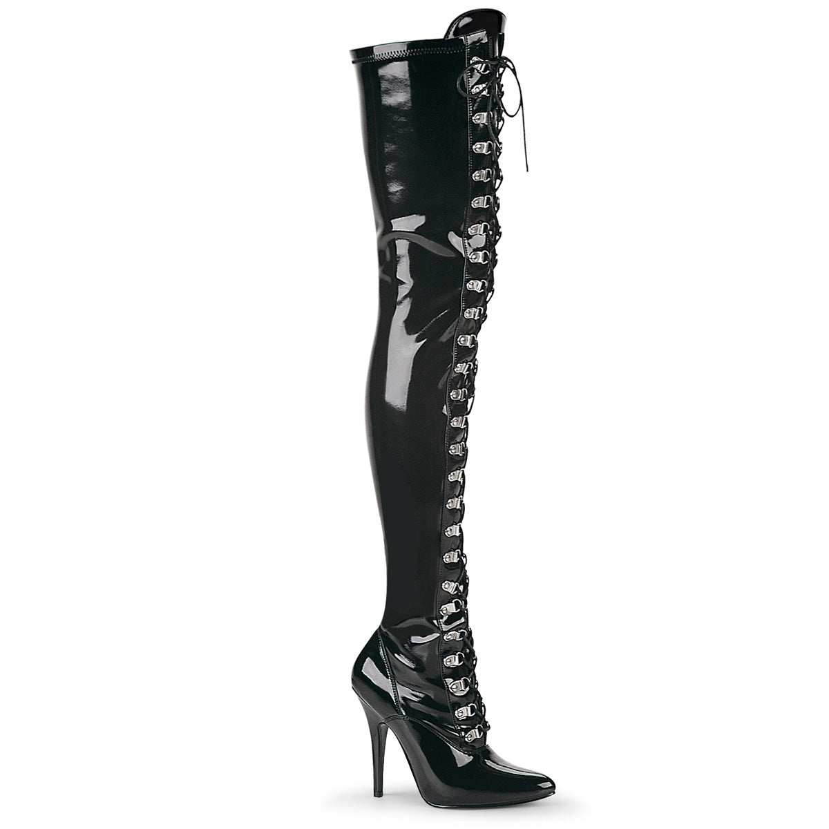 Pleaser Stivali da donna SEDUCE-3024 Blk Str Pat