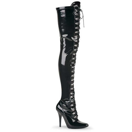 Pleaser Stivali da donna SEDUCE-3024 Blk Str Pat