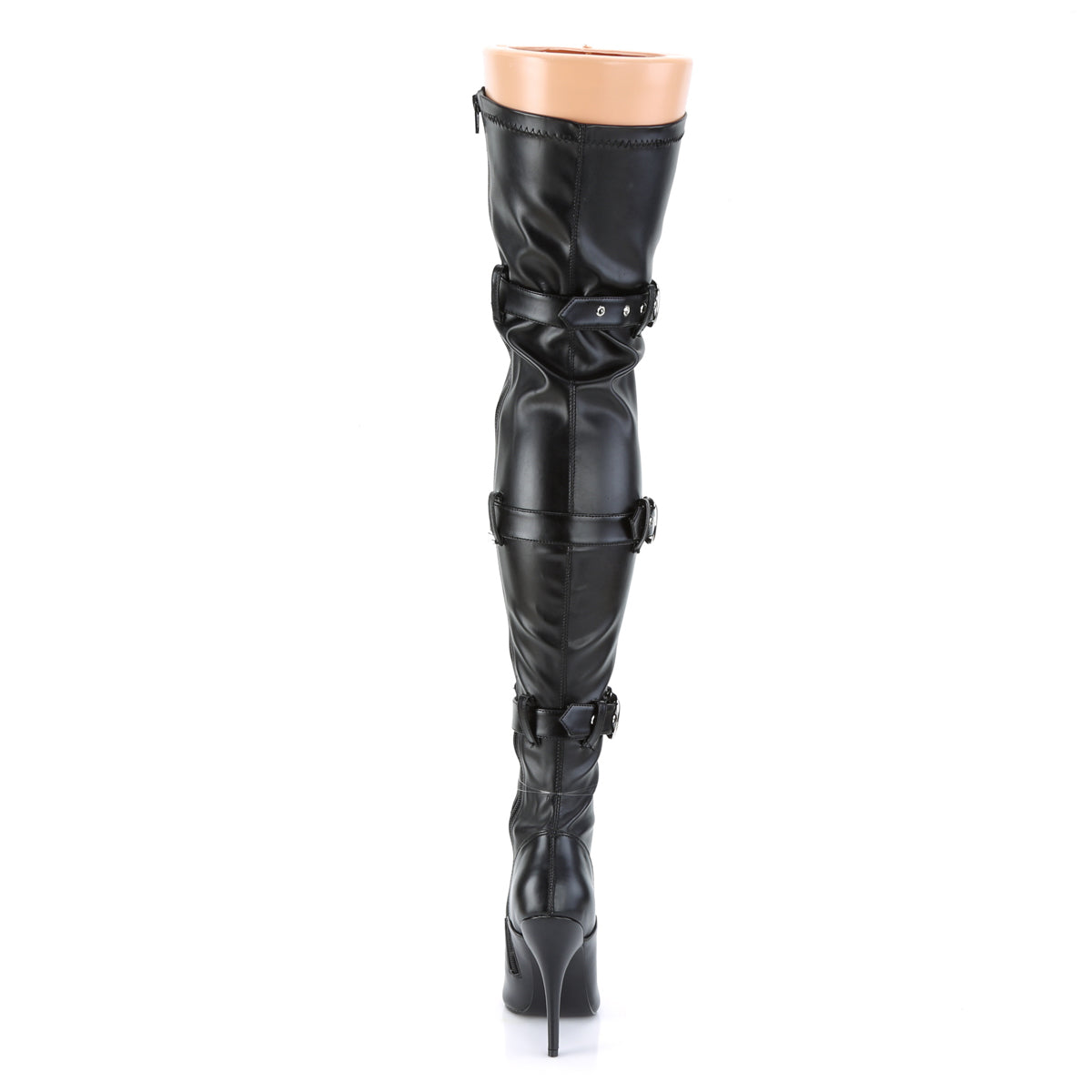 Pleaser Stivali da donna SEDUCE-3028 BLK STR Ecopelle