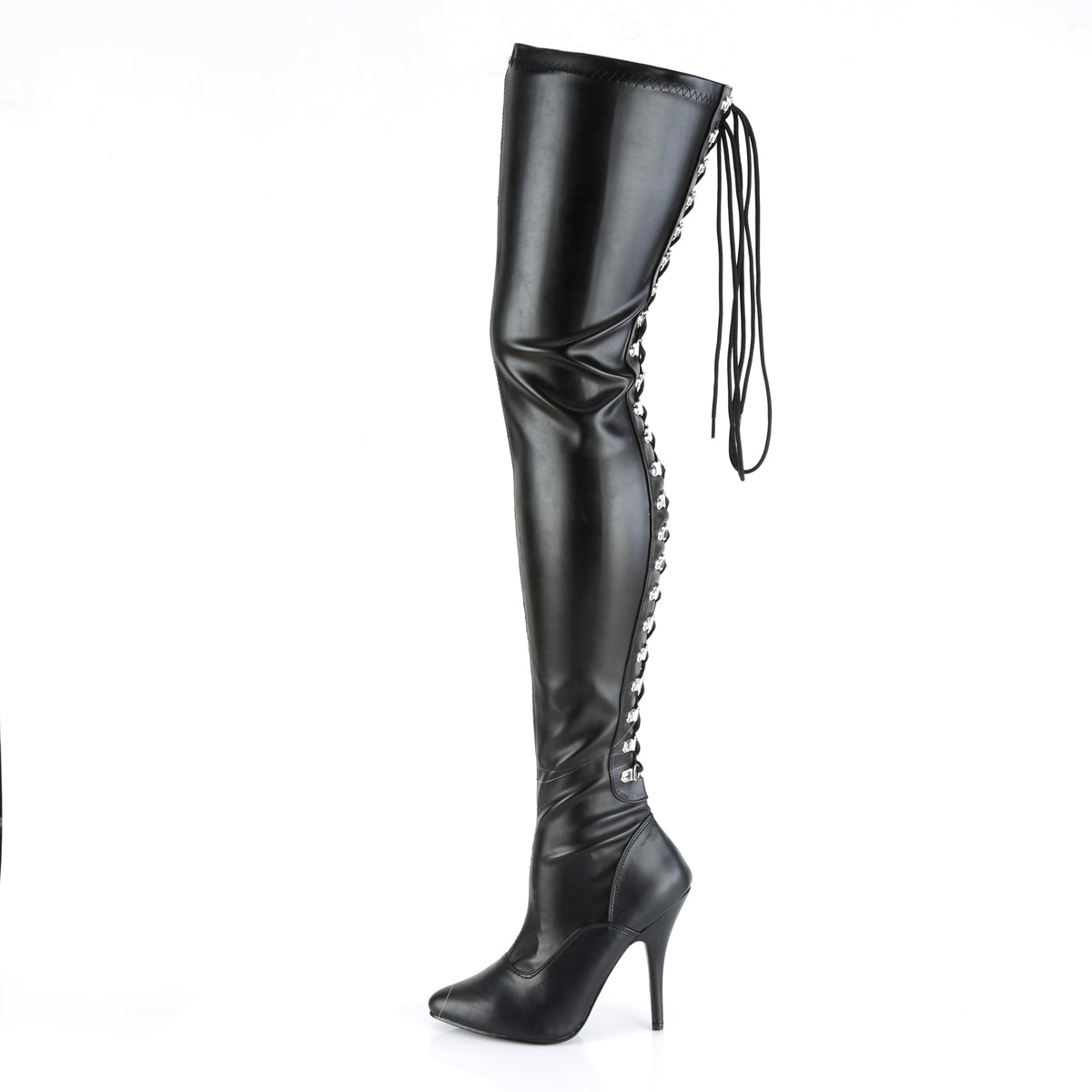 Pleaser Stivali da donna SEDUCE-3063 BLK STR Ecopelle