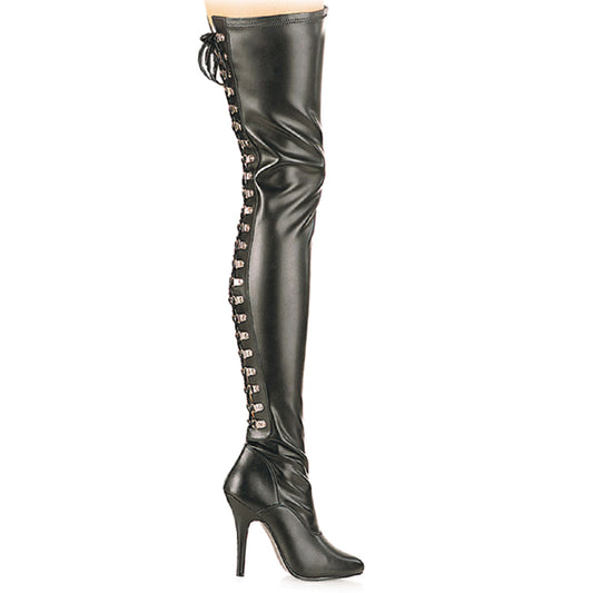 Pleaser Stivali da donna SEDUCE-3063 BLK STR Ecopelle