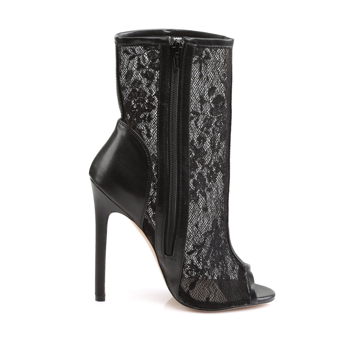 Fabulicious Stivaletti da donna SEXY-1008 BLK PU-LACE